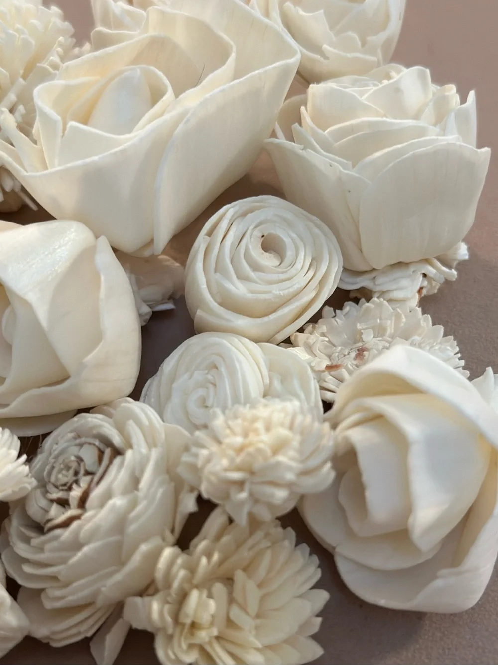 MINI Sola Wood Flowers - Small - Set of 28 - boho hippie Decor wedding party